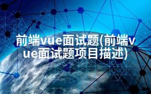 前端vue面试题(前端vue面试题项目描述)