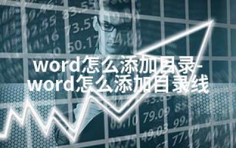 word怎么添加目录-word怎么添加目录线