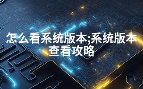 怎么看系统版本;系统版本查看攻略