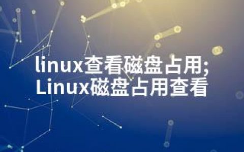 linux查看磁盘占用;Linux磁盘占用查看