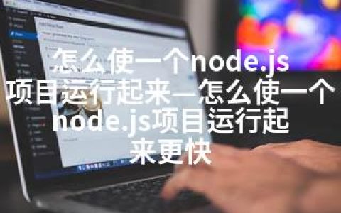 怎么使一个node.js项目运行起来—怎么使一个node.js项目运行起来更快