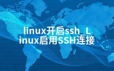 linux开启ssh_Linux启用SSH连接