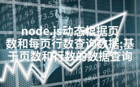 node.js动态根据页数和每页行数查询数据;基于页数和行数的数据查询