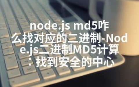 node.js md5咋么找对应的二进制-Node.js二进制MD5计算：找到安全的中心