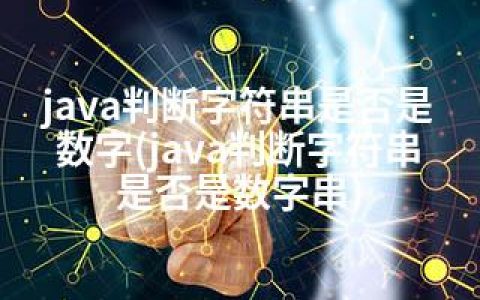 java判断字符串是否是数字(java判断字符串是否是数字串)