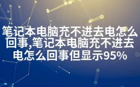 笔记本电脑充不进去电怎么回事,笔记本电脑充不进去电怎么回事但显示95%