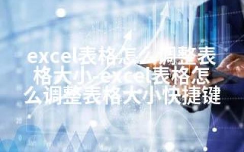 excel表格怎么调整表格大小-excel表格怎么调整表格大小快捷键