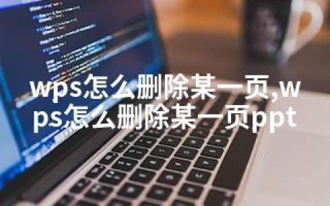 wps怎么删除某一页,wps怎么删除某一页ppt