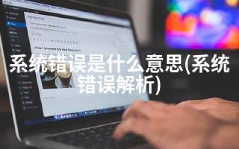 系统错误是什么意思(系统错误解析)