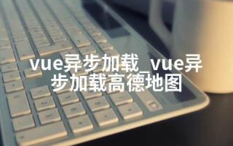 vue异步加载_vue异步加载高德地图