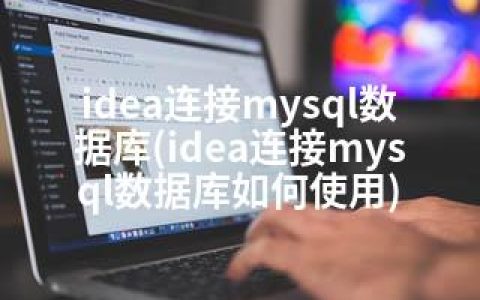 idea连接mysql数据库(idea连接mysql数据库如何使用)