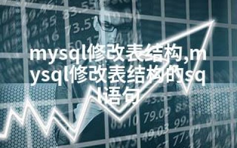 mysql修改表结构,mysql修改表结构的sql语句