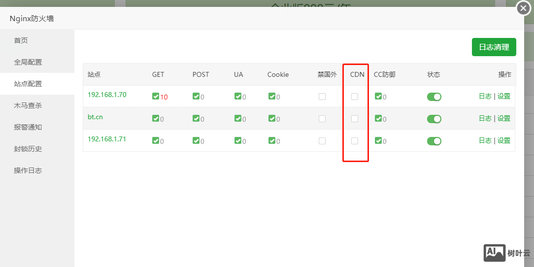 宝塔面板Nginx防火墙的CDN功能有什么作用？