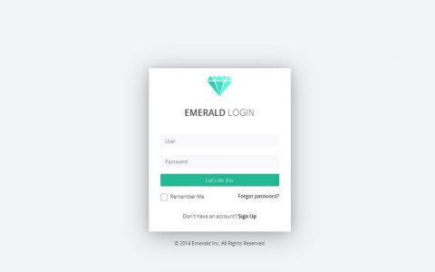 分享一套非常漂亮的响应式后台管理模板-Emerald