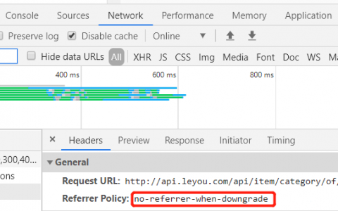 websocket项目网站请求出现Referrer Policy:no-referrer-when-downgrade问题