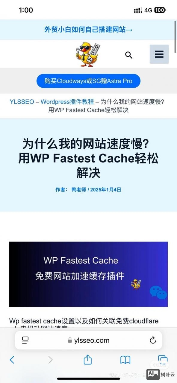 刚搭建的网站速度慢