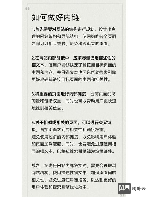 怎样搭建网站内链