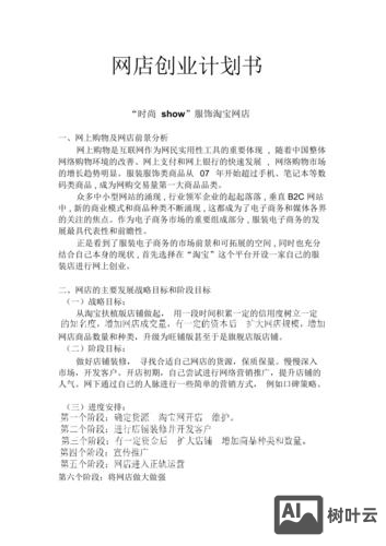 服装网站搭建计划书