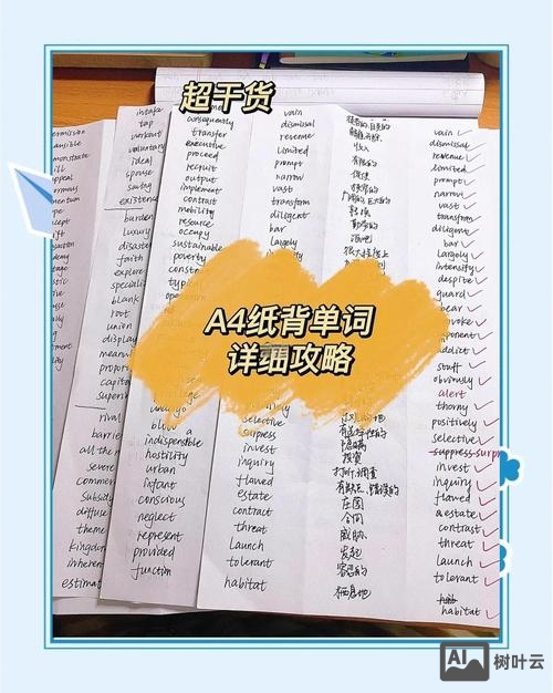 a4纸如何快速记住单词