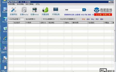 西部数码的vps云主机如何访问网站