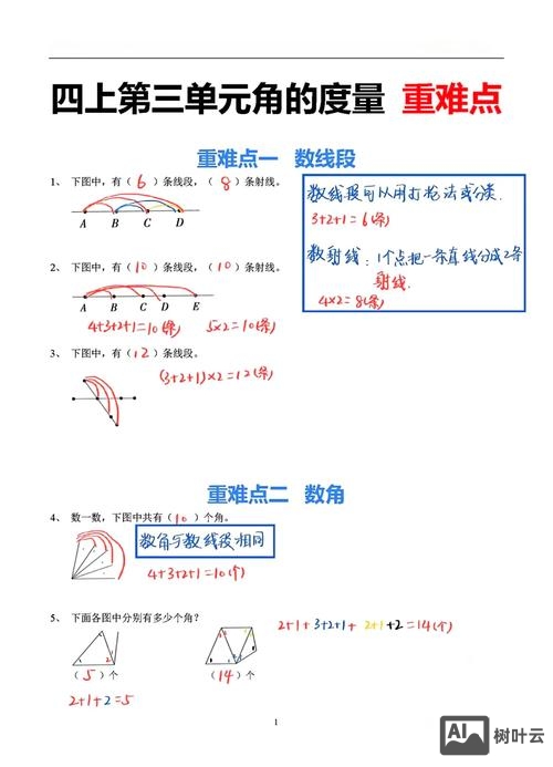 如何分辨角四年级