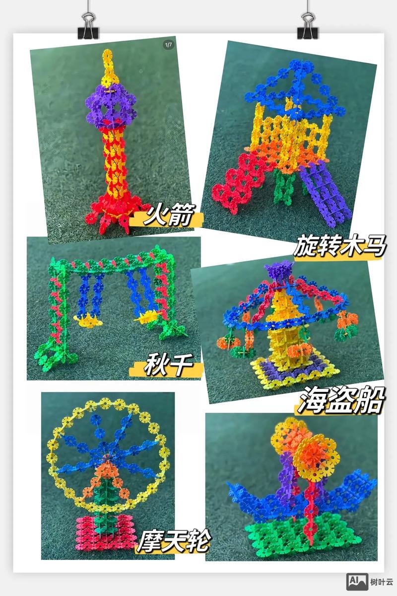 雪花片的搭建几种方法