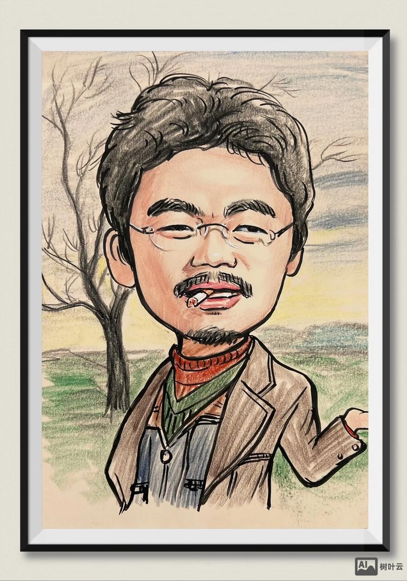 如何画卡通版人物肖像