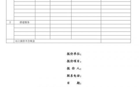 网站搭建 报价单，网站搭建报价单怎么写才规范？