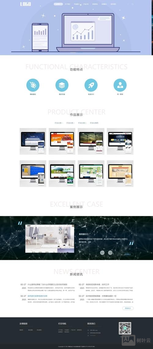 网页模板展示搭建