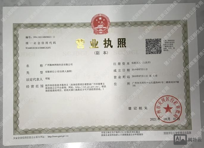 网站搭建营业证