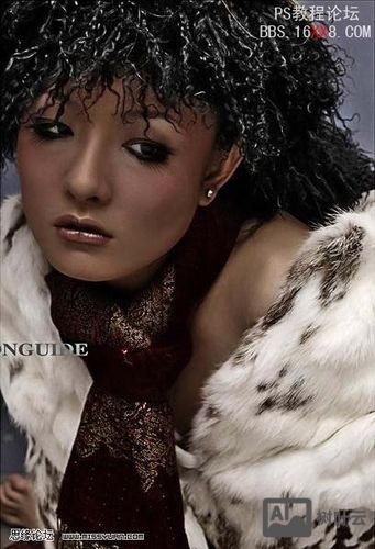 ps如何把皮肤变金属肤色效果