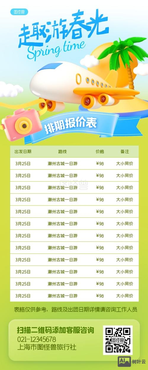 如何制作旅行社报价表