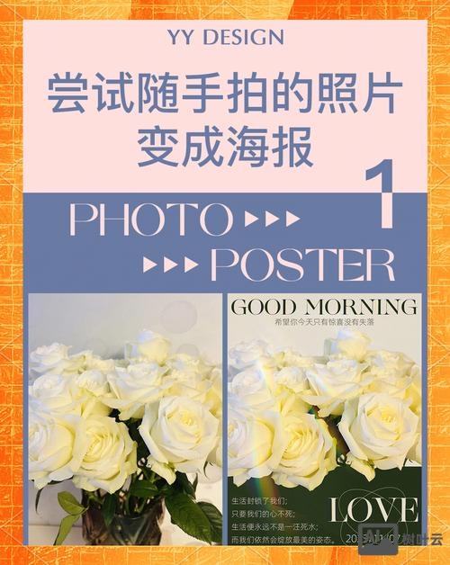 一张照片如何变成海报