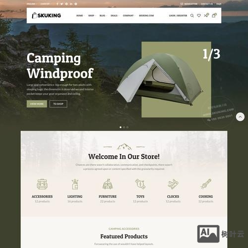 购物型网站搭建