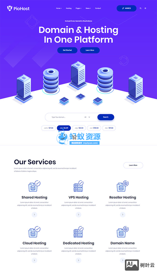 域名搭建免费空间