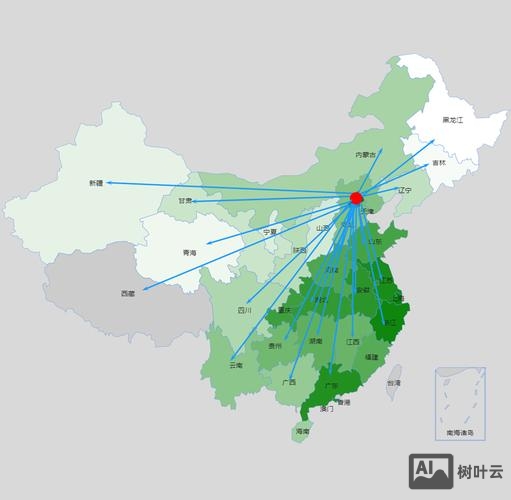 如何制作销售网络分布图