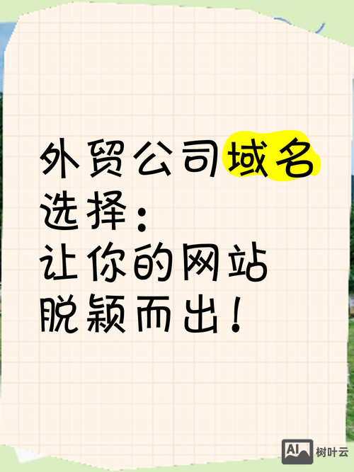 外贸如何取一个好域名