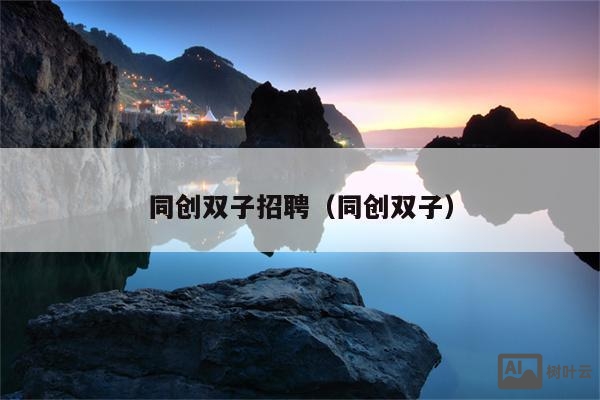 同创双子招聘