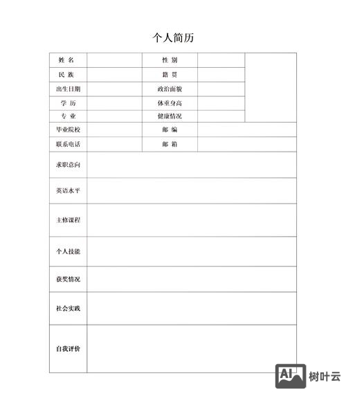 招聘简历表格怎么做的