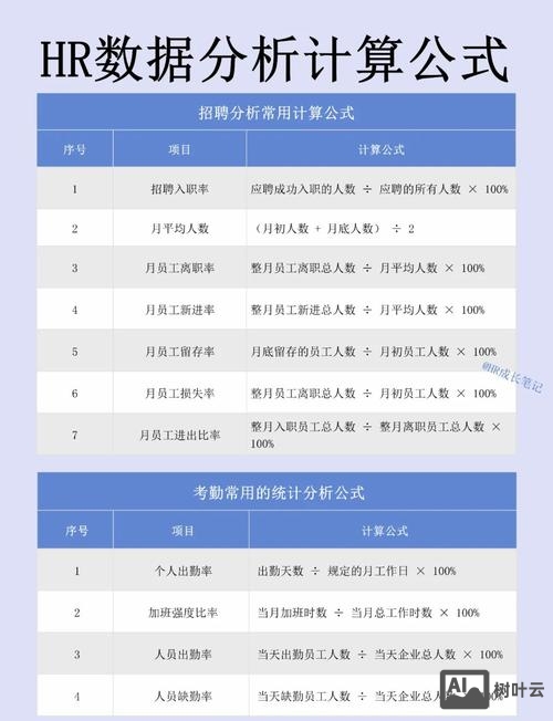招聘数据 公式