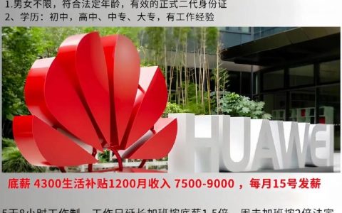 华为仪器招聘，华为仪器招聘，岗位要求与薪资待遇如何？