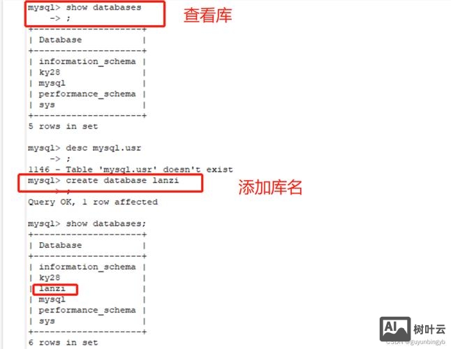 创建数据库的命令是