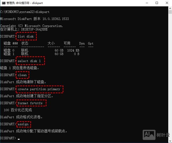 高级格式化硬盘命令