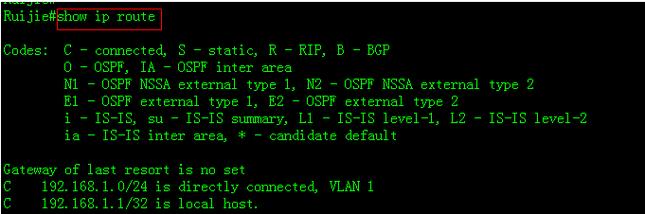 锐捷交换机 删除命令