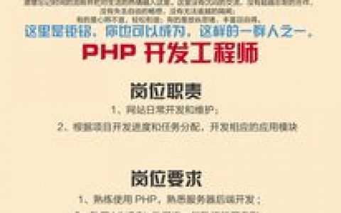 PHP柳州招聘有哪些岗位要求？