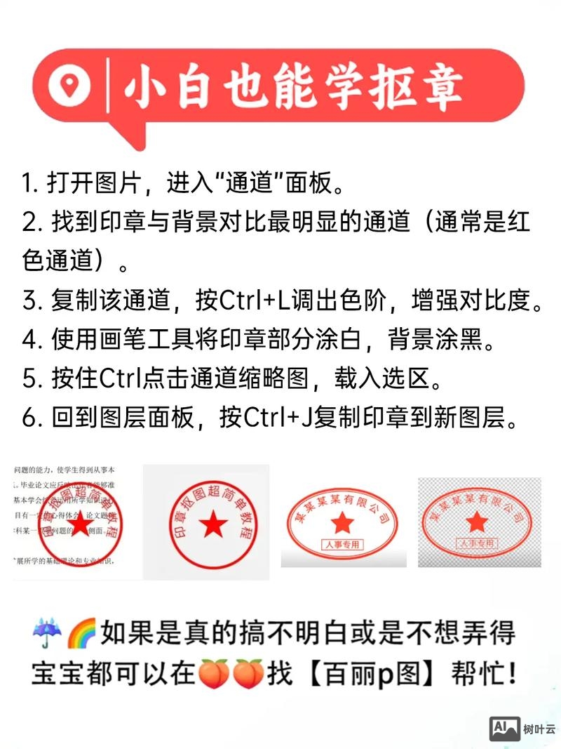 ps如何扣章黑白色的
