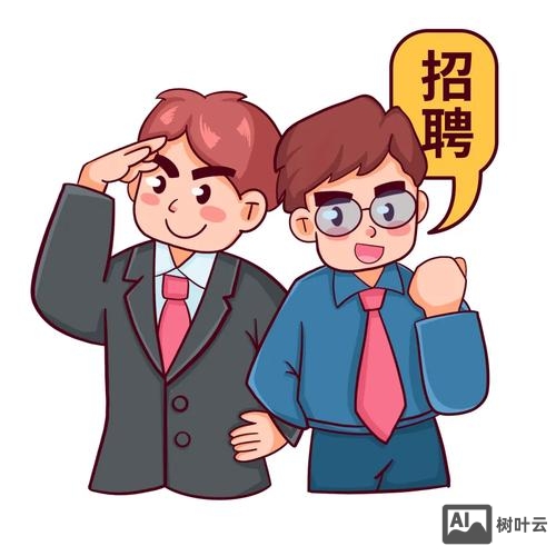招聘卡通模板