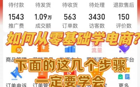 自己建电商网站，新手怎么上手？