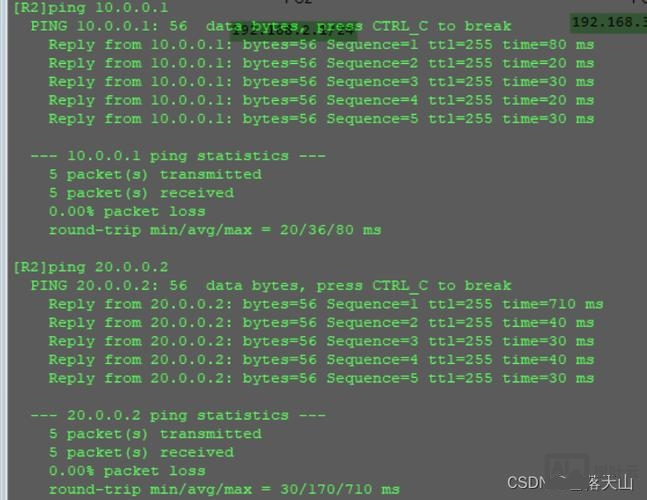 华为ensp静态路由配置命令
