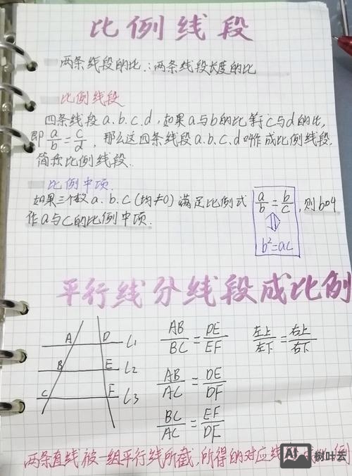 运用成比例线段如何做题